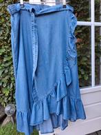 Rok. Spijkerrok. Overslagrok met strik. Hema. 100% lyocell., Maat 38/40 (M), Blauw, Ophalen of Verzenden, Zo goed als nieuw