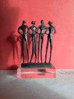 Bronzen Beeldje Vier Figuren Corry van Ammerlaan-Niekerk, Antiek en Kunst, Kunst | Beelden en Houtsnijwerken, Ophalen of Verzenden