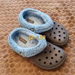 Winter pantoffel crocs Mt 33 J2 blauw, Ophalen of Verzenden, Zo goed als nieuw