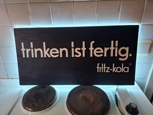 Fritz-Kola Reclamebord - 'trinken ist fertig', Verzamelen, Merken en Reclamevoorwerpen, Ophalen of Verzenden