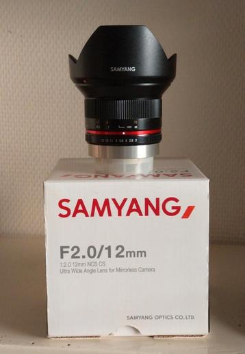 Samyang 12mm f2.0 fuji x beschikbaar voor biedingen