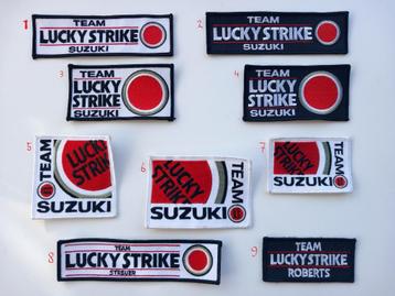 Team Lucky Strike Suzuki patch badge opnaai embleem beschikbaar voor biedingen
