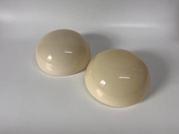 Vintage Gispen opaline lamp crème Ø 25 cm - 2 beschikbaar beschikbaar voor biedingen