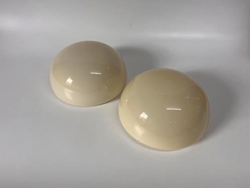 Vintage Gispen opaline lamp crème Ø 25 cm - 2 beschikbaar, Antiek en Kunst, Antiek | Lampen, Ophalen of Verzenden