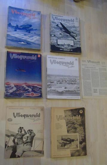 Vliegwereld. 83 nummers uit 1935-1948 ( €4,95 per stuk) beschikbaar voor biedingen