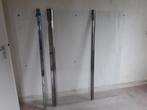 Douchescherm douchewand scharnierend 150 hoog 120 breed glas, Glas, Douche, Gebruikt, Ophalen