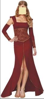 Mooie donker rode/gouden MIDDELEEUWSE PRINSES jurk (1), Kleding | Dames, Carnavalskleding en Feestkleding, Carnaval, Zo goed als nieuw