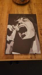 Mick Jagger op canvas!, Ophalen of Verzenden, Poster, Artwork of Schilderij