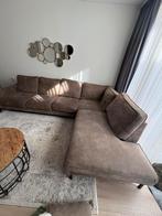 Hoekbank taupe /bruin, Ophalen of Verzenden, Gebruikt, Overige materialen