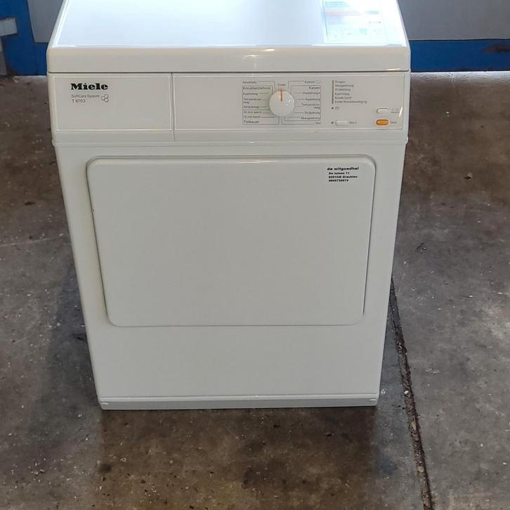 Miele T 8703  afvoerdroger, Witgoed en Apparatuur, Wasdrogers, Gebruikt, Condens, Voorlader, 6 tot 8 kg, 85 tot 90 cm, Anti-kreukfase