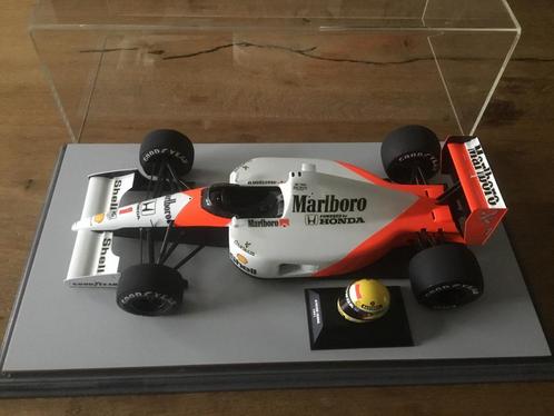 Tamiya Marlboro McLaren MP4-6 1:12 Senna + helmpje TOPSTUK, Hobby en Vrije tijd, Modelauto's | 1:5 tot 1:12, Ophalen