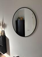 Spiegel zwart 80 cm, Ophalen, Rond, Zo goed als nieuw, 75 tot 100 cm