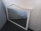 Grote brocante witte spiegel 163/110 cm, Huis en Inrichting, Woonaccessoires | Spiegels, Ophalen, Gebruikt, 100 tot 150 cm, 125 cm of meer