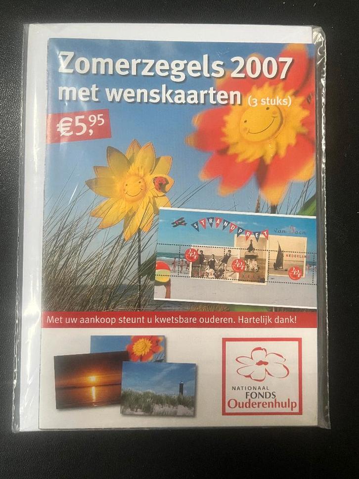 Zeldzame verpakking zomerzegels 2007 met wenskaarten 2497-98, Postzegels en Munten, Postzegels | Nederland, Postfris, Na 1940
