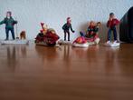 Kerstfiguur,  kerstdorp lemax, slee, ski, snowboard, Ophalen of Verzenden, Zo goed als nieuw