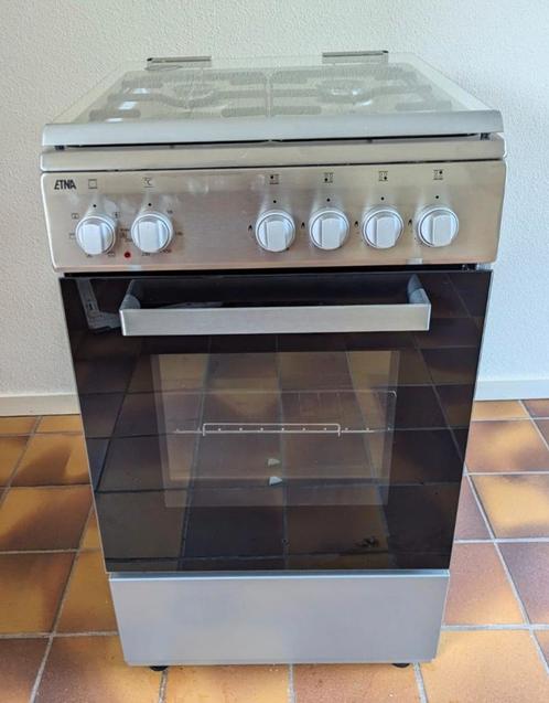 Etna 4-pits gasfornuis met Etna elektrische oven, Witgoed en Apparatuur, Fornuizen, Zo goed als nieuw, Vrijstaand, Gas, 4 kookzones