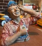 Borstbeeld, winkelreclame Stanley., Antiek en Kunst, Curiosa en Brocante, Ophalen