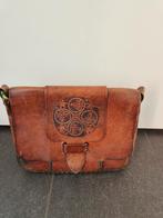 Vintage leren bruine tas in nette staat., Ophalen of Verzenden, Gebruikt, Bruin