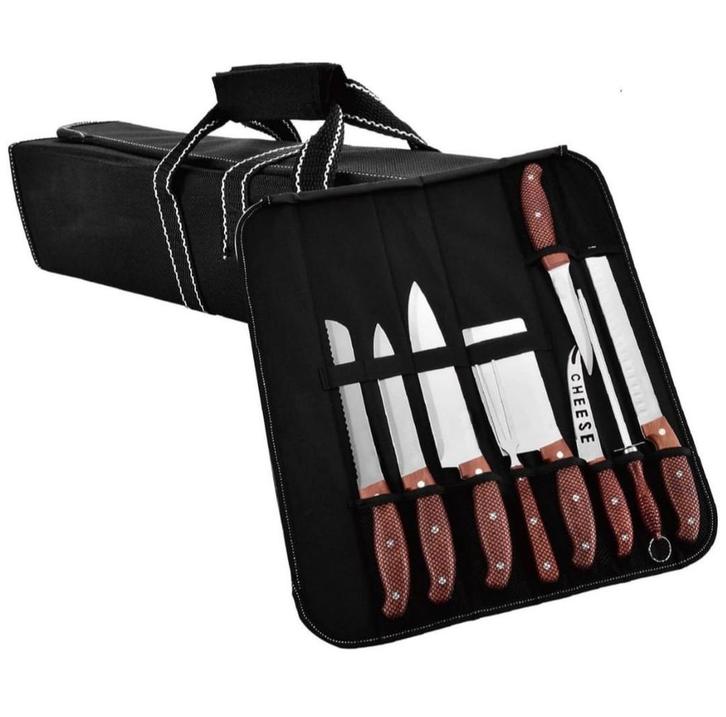 NIEUWE Keukenmessen set 9 delig. Professionele Messenset, Huis en Inrichting, Keuken | Bestek, Nieuw, Rvs of Chroom, Ophalen of Verzenden