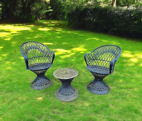 💥%Vintage tuinstoelen jaren 50 Russel Woodard tuinmeubelset, Antiek en Kunst, Curiosa en Brocante, Ophalen