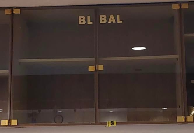 Vitrine kast, Huis en Inrichting, Kasten | Vitrinekasten, Gebruikt, 150 tot 200 cm, 25 tot 50 cm, 50 tot 100 cm