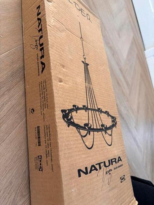 Zeldzame IKEA Natura Kroonluchter Zwart - Nieuw in Doos, Huis en Inrichting, Lampen | Kroonluchters, Nieuw, Metaal, Ophalen of Verzenden