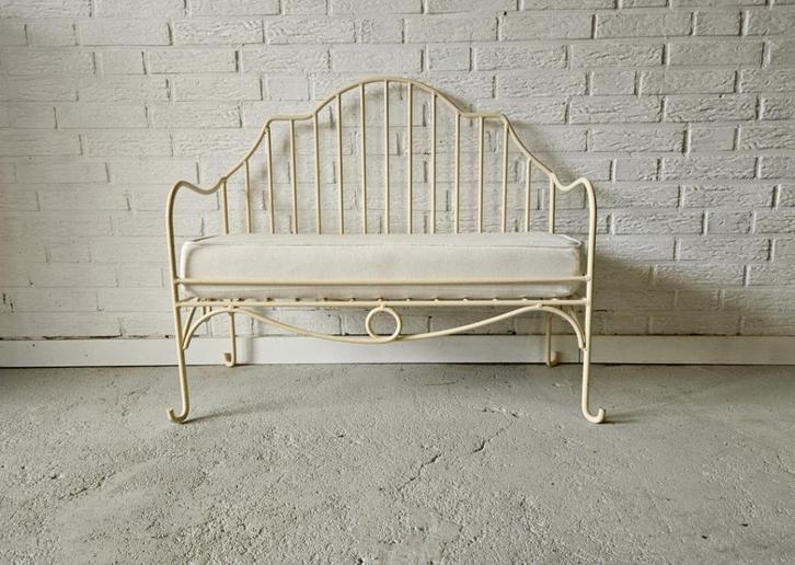 Kinder Bankje van metaal brocante, Antiek en Kunst, Curiosa en Brocante, Ophalen