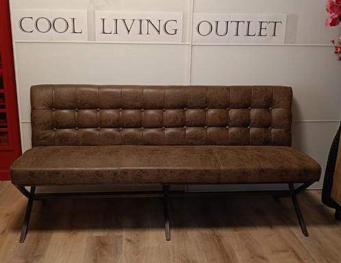 Eetkamerbank – bruin met €210 ,= korting., Huis en Inrichting, Banken | Sofa's en Chaises Longues, Zo goed als nieuw, Vierpersoons of meer