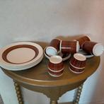 Royal Sphinx Maastricht Bruin serviesje 60/70 jaren, Antiek en Kunst, Ophalen of Verzenden