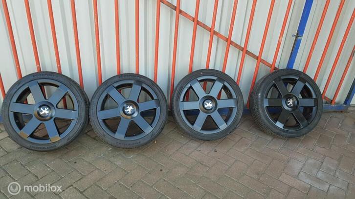 Peugeot velgen 17 inch 4x108 206 Aidel 9606YS 205 40 17, Auto-onderdelen, Banden en Velgen, Banden en Velgen, Zomerbanden, 17 inch
