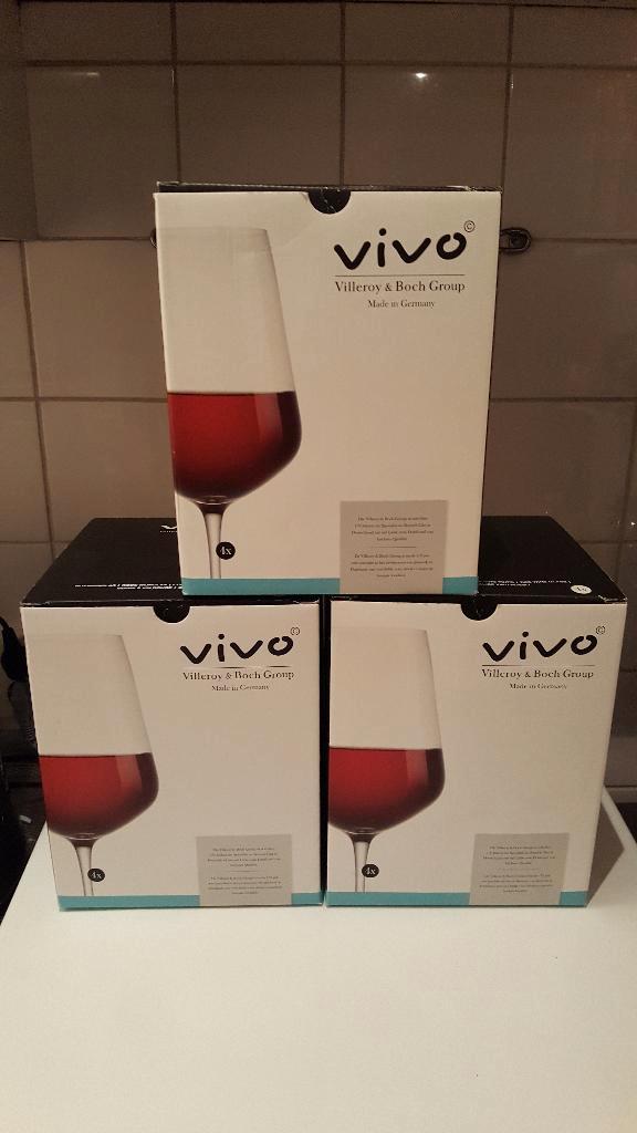 VIVO Villeroy&Boch Albert Heijn AH rode wijnglazen, Huis en Inrichting, Keuken | Servies, Nieuw, Glas of Glazen, Overige stijlen