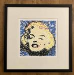 Marilyn Monroe zeefdruk (blauw) van kunstenaar Ad van Hassel, Ophalen of Verzenden