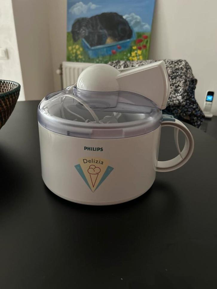Philips Delizia ijsmachine – zelf ijs maken, Witgoed en Apparatuur, IJsmachines, Zo goed als nieuw, Ophalen of Verzenden