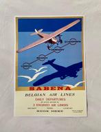 Sabena Poster, Ophalen of Verzenden, Zo goed als nieuw, Kaart, Foto of Prent