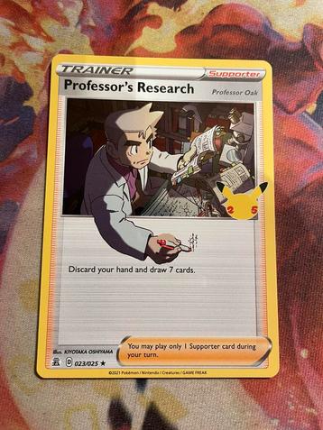 Pokemon  Professor's Research Holo 023/025 (Celebrations) beschikbaar voor biedingen