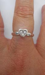 Zilveren mooie stapelring hart Spinning maat 16.75 nr.1339, Sieraden, Tassen en Uiterlijk, Verzenden, Dame, Zilver, Zilver