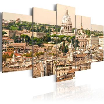819 Italie Rome 5 Luik Canvas Schilderij 200x100cm 2 maten beschikbaar voor biedingen