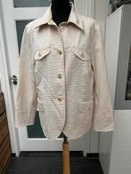 Avant-Garde stretch zomer jasje colbertje 48 beige strepen, Beige, Maat 46/48 (XL) of groter, Ophalen of Verzenden, Jasje