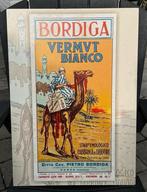 Bordiga vermouth Bianco print op kunstof, Ophalen of Verzenden, Zo goed als nieuw, Reclamebord