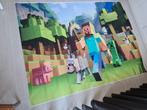 Minecraft vinyl doek verjaardag of fotografie, Hobby en Vrije tijd, Feestartikelen, Ophalen of Verzenden, Versiering, Verjaardag