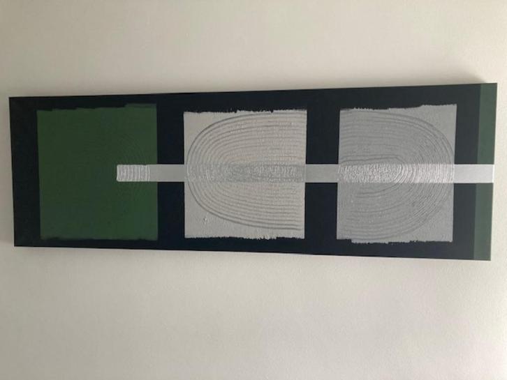 Schilderij op canvas-acrylverf-100x50 cm., Huis en Inrichting, Woonaccessoires | Schilderijen, Tekeningen en Foto's, Nieuw, Schilderij