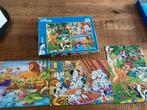 3 Disney Legpuzzels (Lion King, 101 Dalmatiërs, Bambi), Ophalen of Verzenden, Meer dan 50 stukjes, Zo goed als nieuw, 6 jaar of ouder