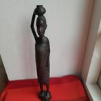 Houten Afrikaans beeld, Ophalen of Verzenden, Gebruikt