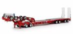 DRAKE 4X8 SWINGWING TRAILER + 2X8 DOLLY MAMMOET ROOD, Hobby en Vrije tijd, Modelauto's | 1:50, Overige merken, ., Nieuw, Ophalen of Verzenden
