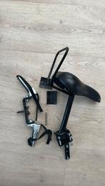 Zadel op stang met voetsteun, enkele buis, Fietsen en Brommers, Fietsaccessoires | Fietsstoeltjes, Ophalen, 22 t/m 36 kg, Voorzitje