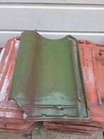 Geglazuurde Dakpannen - Bronsgroen - 210 stuks, Ophalen, Gebruikt, Minder dan 5 m², Dakpannen