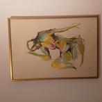 Schilderij ingelijst modern vrouw naakt auteur onbekend, Antiek en Kunst, Ophalen