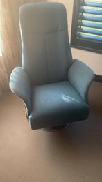 relax stoel met poef, Huis en Inrichting, Fauteuils, Ophalen, Zo goed als nieuw, 75 tot 100 cm, 50 tot 75 cm