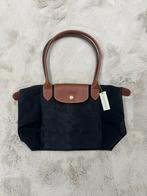 Longchamp Zwarte Tas Maat M, Ophalen of Verzenden, Zo goed als nieuw, Zwart, Handtas