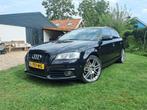 Audi A3 2.0 Tfsi 147KW Sportback 2008 Zwart, Auto's, Voorwielaandrijving, Euro 5, 74 €/maand, Zwart